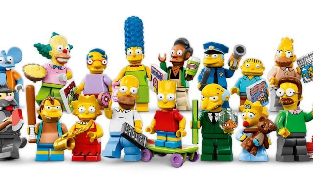 Die komplette Simpsons Cast als Lego Figuren