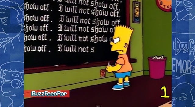 22 Simpsons-Tafelgags in 1 Minute