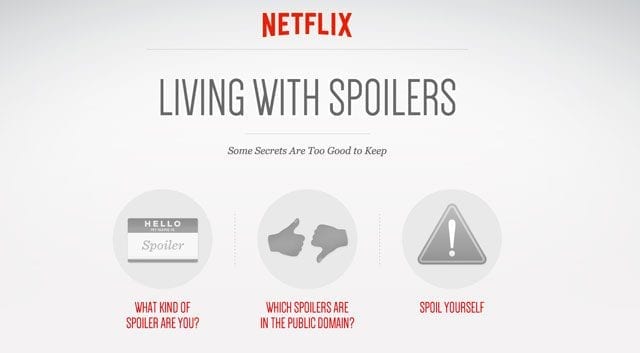 Bewusst spoilern mit Netflix