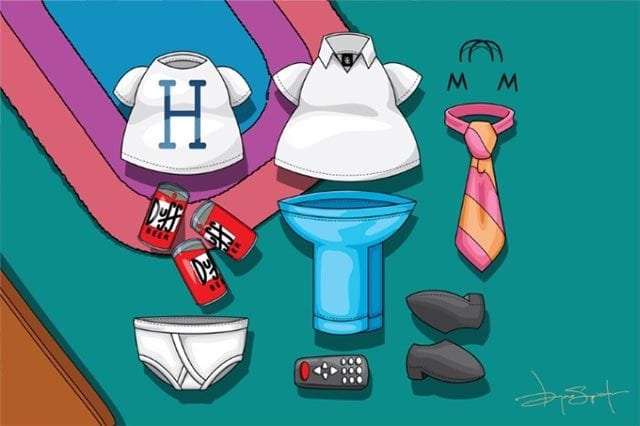 Cartoon-Outfit-Baukasten