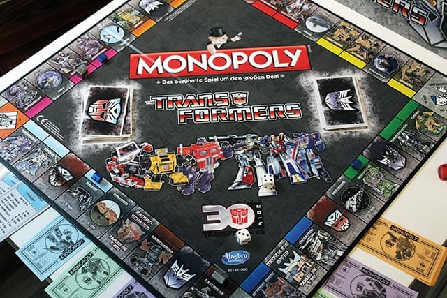 Monopoly Transformers retro Spiel Brettspiel Gesellschaftsspiel 