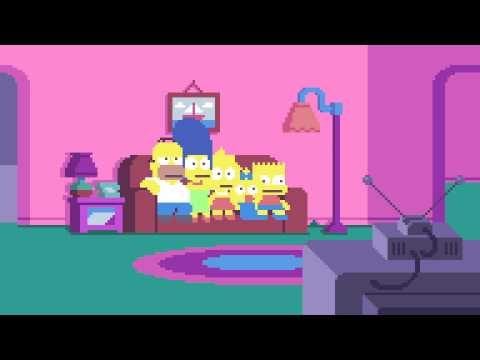 Geniales Simpsons Pixel-Intro