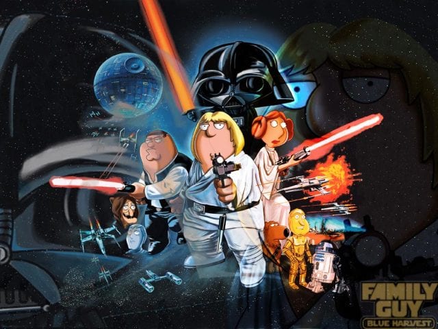 Family Guy Star Wars poster Blue Harvest