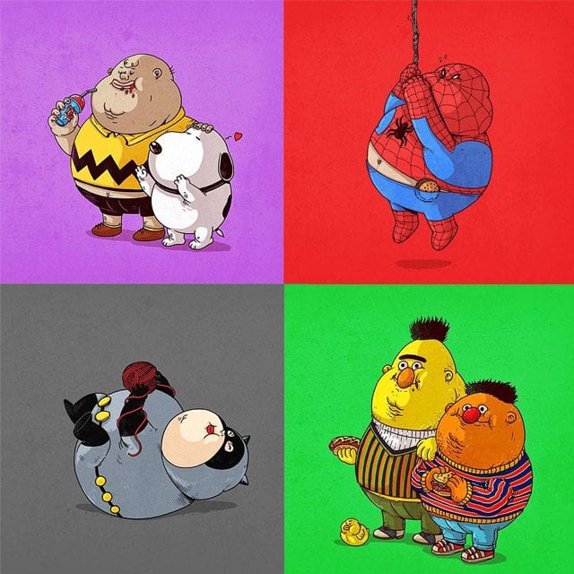 Üppige Serienhelden