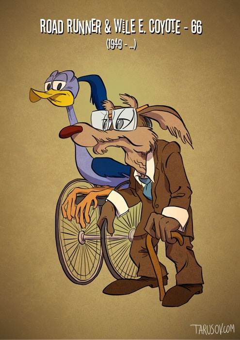 Roadrunner & Wile E. Coyote © Andrew Tarusov