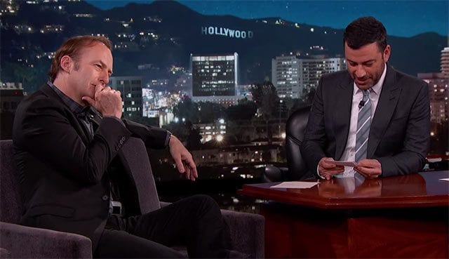 Bob Odenkirk bei Jimmy Kimmel