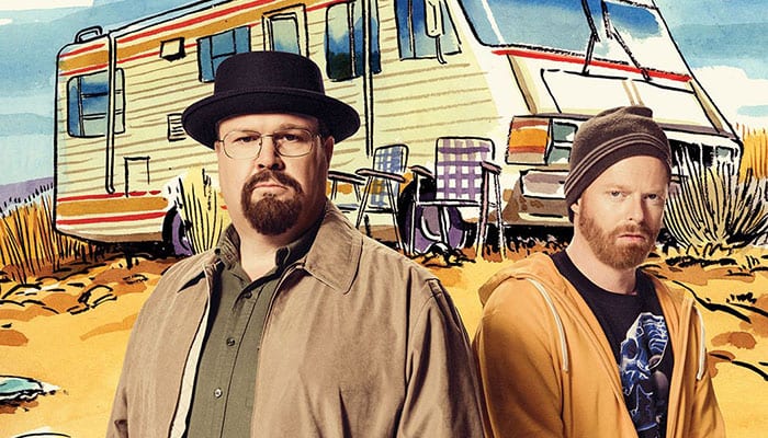 Eric Stonestreet und Jesse Tyler Ferguson als Walter White und Jesse Pinkman