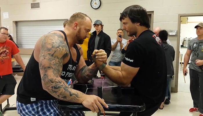 The Mountain vs. Arm Wrestling Champion