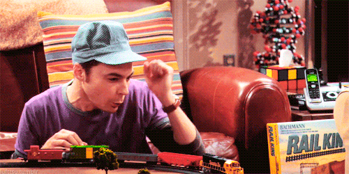 Sheldon und die Modelleisenbahn