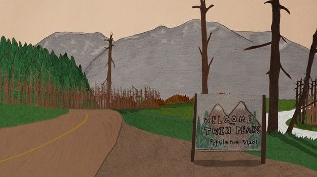 Twin Peaks-Intro aus Papier
