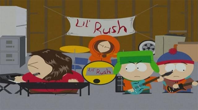 South Park als Warm-up-Act für die Rockband Rush
