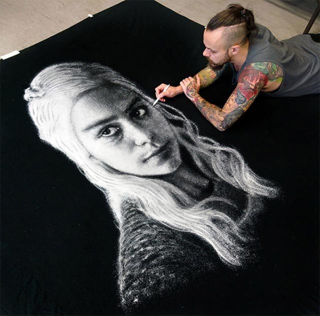 Daenerys-Portrait aus Salz
