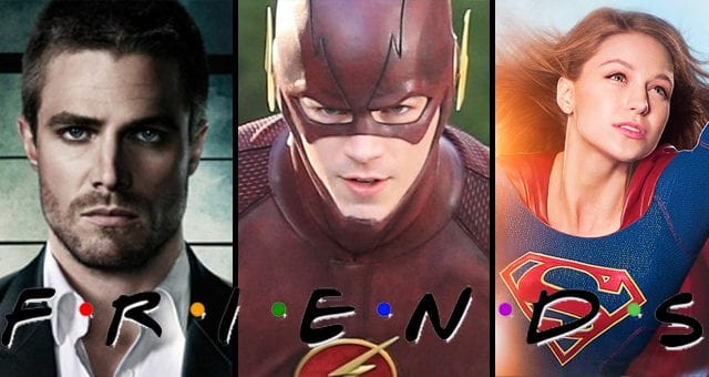 Arrow, Flash und Supergirl im „Friends“ Look