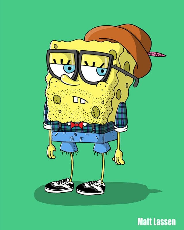 Hipster Cartoon Characters