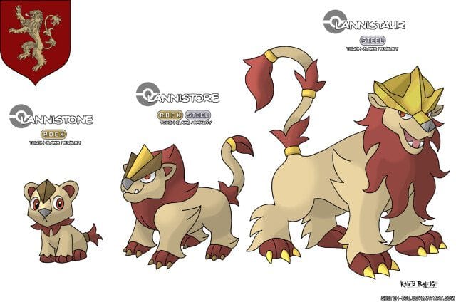 GoT-Häuser als Pokemon