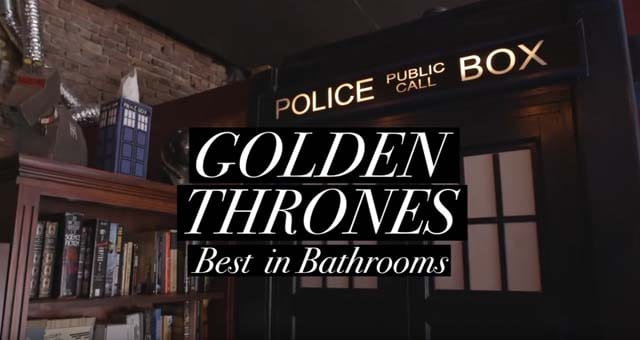 Golden TARDIS – Best in Bathrooms