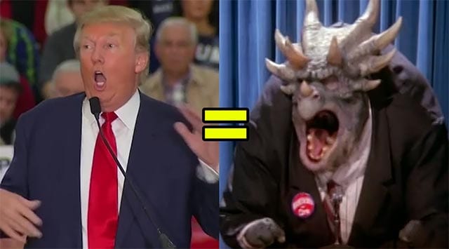 Ist Donald Trump der Boss aus „Die Dinos“?!