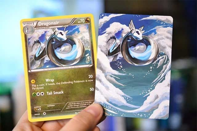 Übermalte Pokémon-Karten bringen Kunst hervor