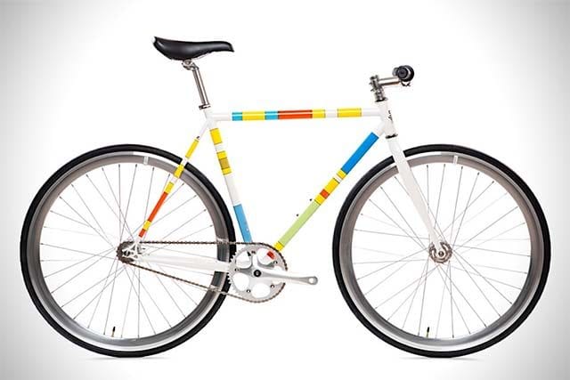 Fahrrad im minimalistischen Simpsons-Look