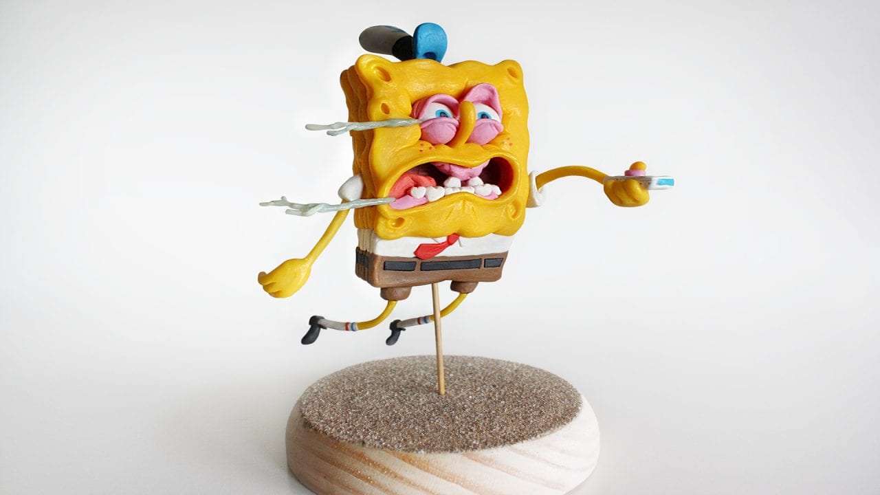 Selbstgemachte SpongeBob Figuren