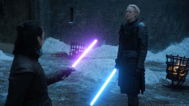 Game of Thrones: Arya und Brienne im Laserschwert-Duell