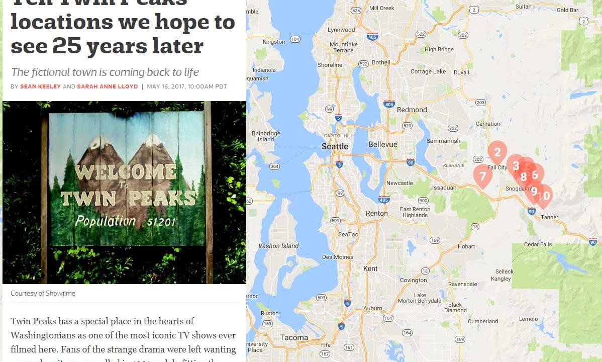 Twin Peaks: Alle Locations der 3 Staffeln