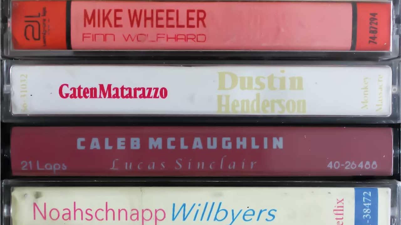 Serien und Filme als Musikkassettentürme
