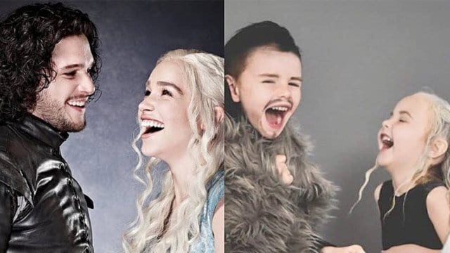 Kinder stellen Game of Thrones nach