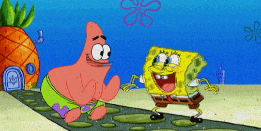 spongebob-high-five