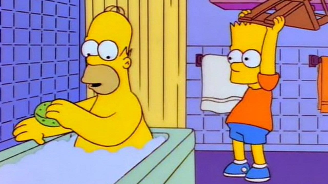 Bart, Homer, Stuhl, Meme