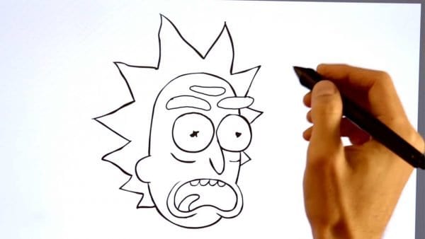drawing-rick-and-morty
