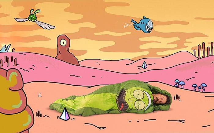 Rick and MortyPickle Rick sleeping bag