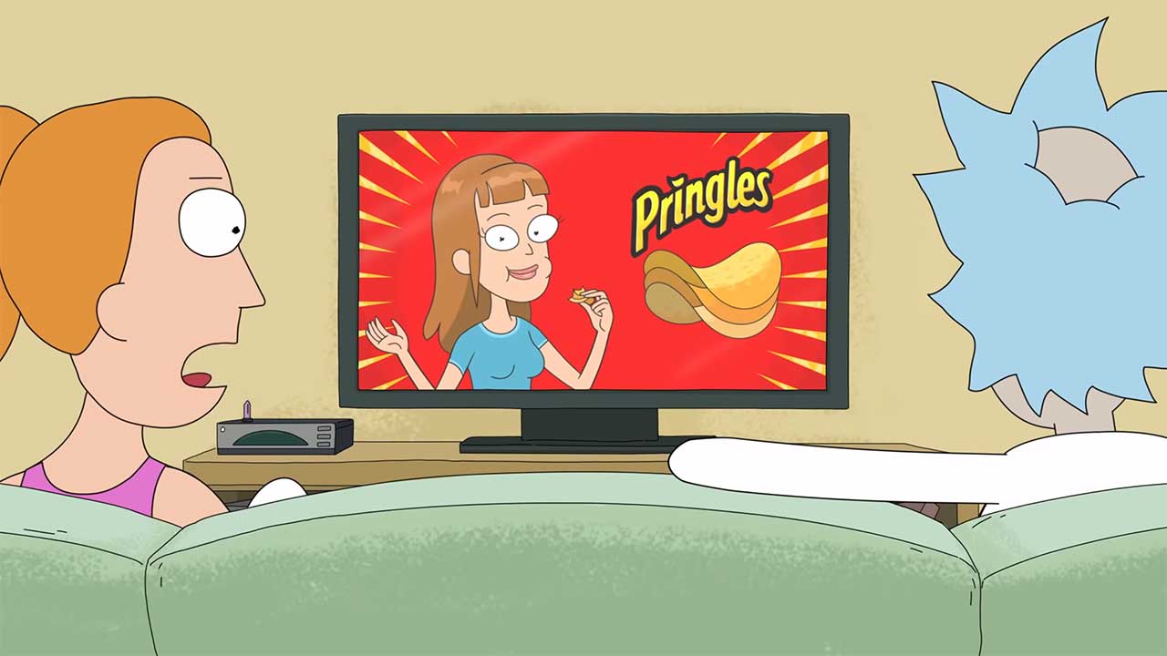 Rick and Morty: Pringles-Werbespot zum Super Bowl 2020