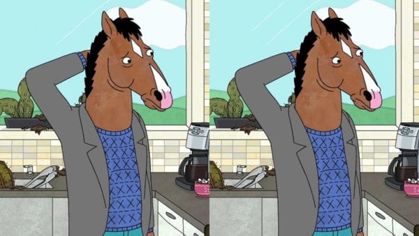 Findet ihr die 12 Unterschiede zwischen den „BoJack Horseman“-Bildern?