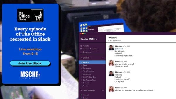 Momentan werden „The Office“-Folgen auf Slack nachgestellt