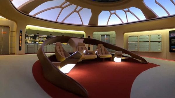 Star Trek: Detaillierter Replica-Nachbau der Brücke vom Raumschiff „Enterprise“