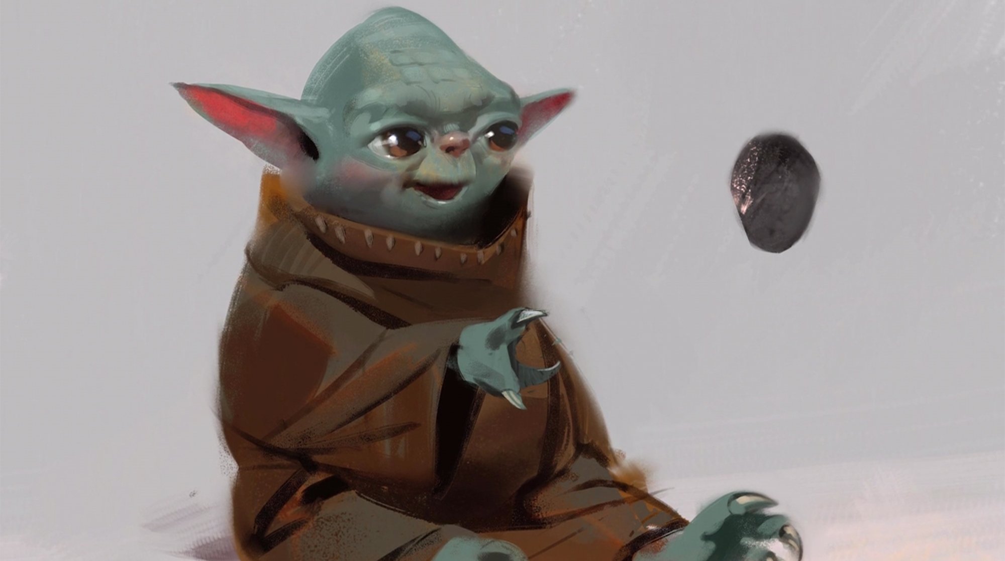 Baby Yoda - Star Wars - Original Painting - Diego - Catawiki
