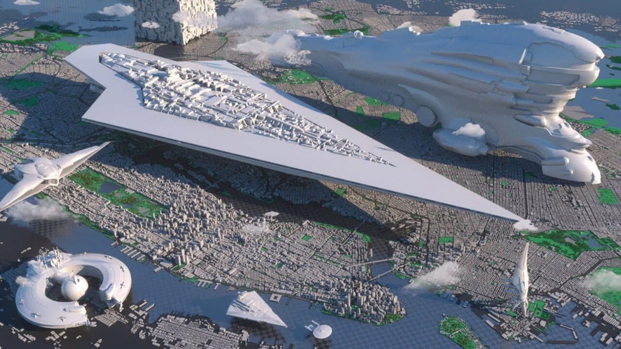 Raumschiffe aus Serien und Filmen in 3D im Größenvergleich