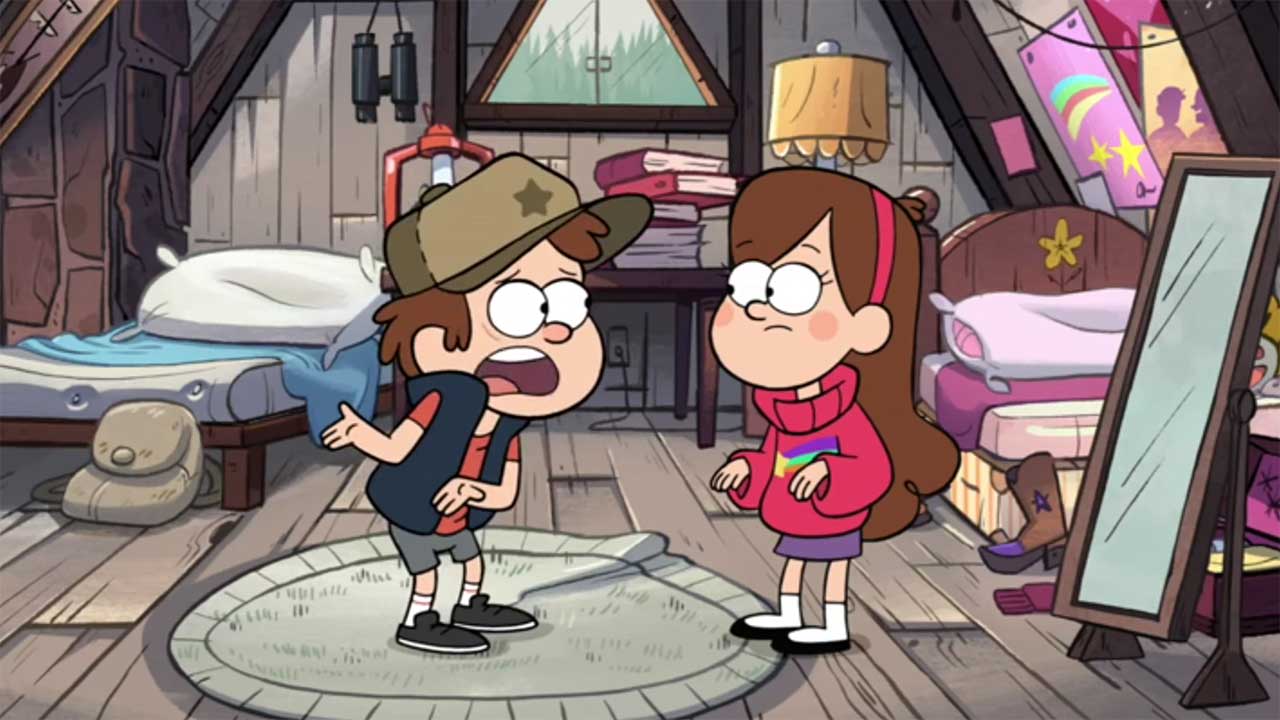 Jedes Mal, wenn „Gravity Falls“ in „Gravity Falls“ gesagt wird