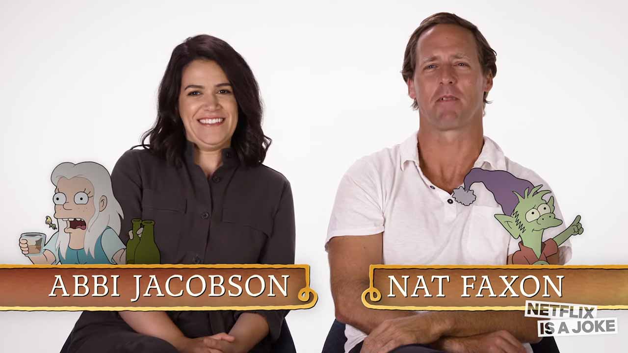 Abbi Jacobson & Nat Faxon sprechen die „Disenchantment“-Figuren des jeweils anderen