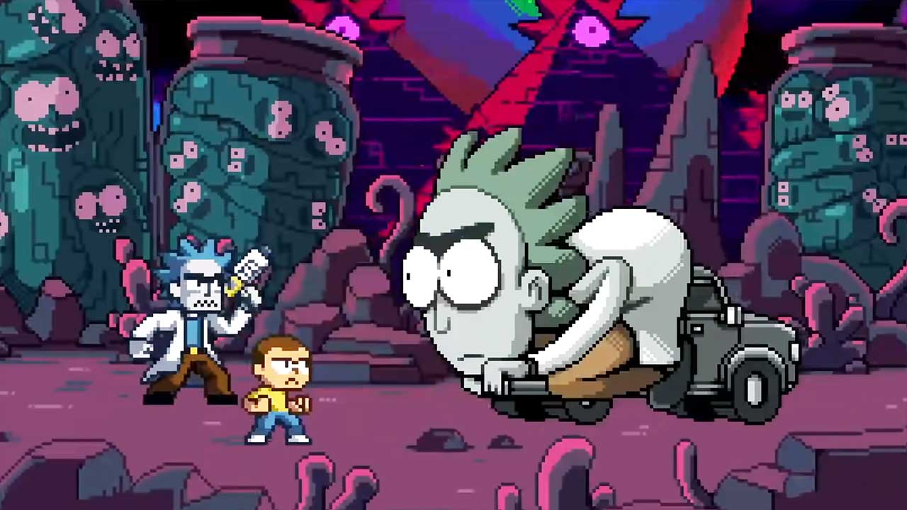 „Rick and Morty in the Eternal Nightmare Machine“ – Pixel-Sonderfolge in voller Länge schauen!