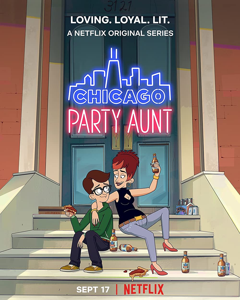 Chicago Party Aunt Poster