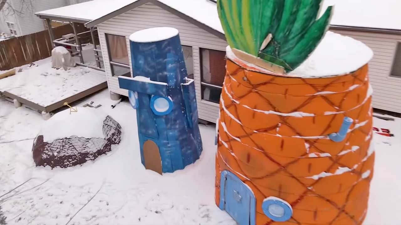 Bikini Bottom: Spongebobs Ananas-Haus im Garten nachgebaut