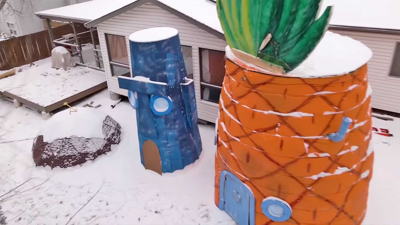 bikini-bottom-in-den-garten-gebaut