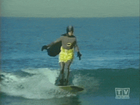 Batman Surfing