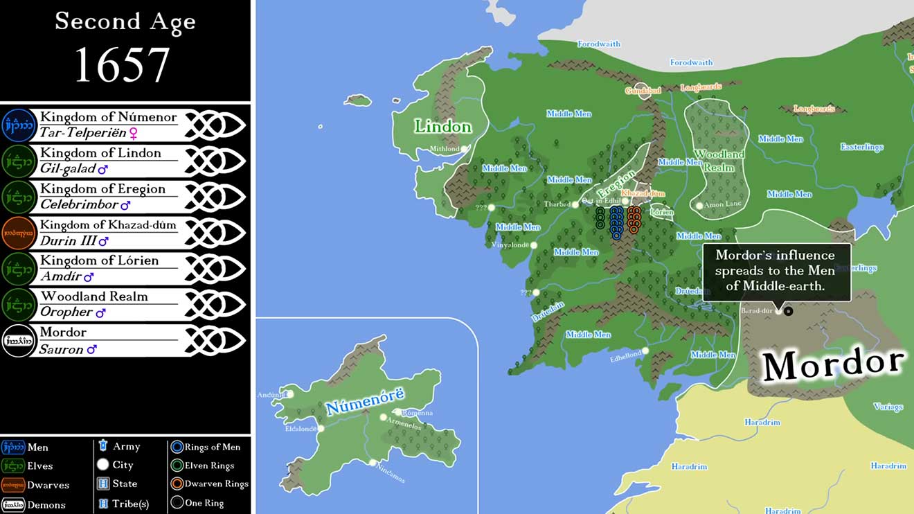 „Herr der Ringe“-Timeline: Geschichte von Arda & Mittelerde auf Karte dargestellt