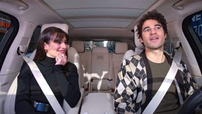 carpool karaoke glee special xmas