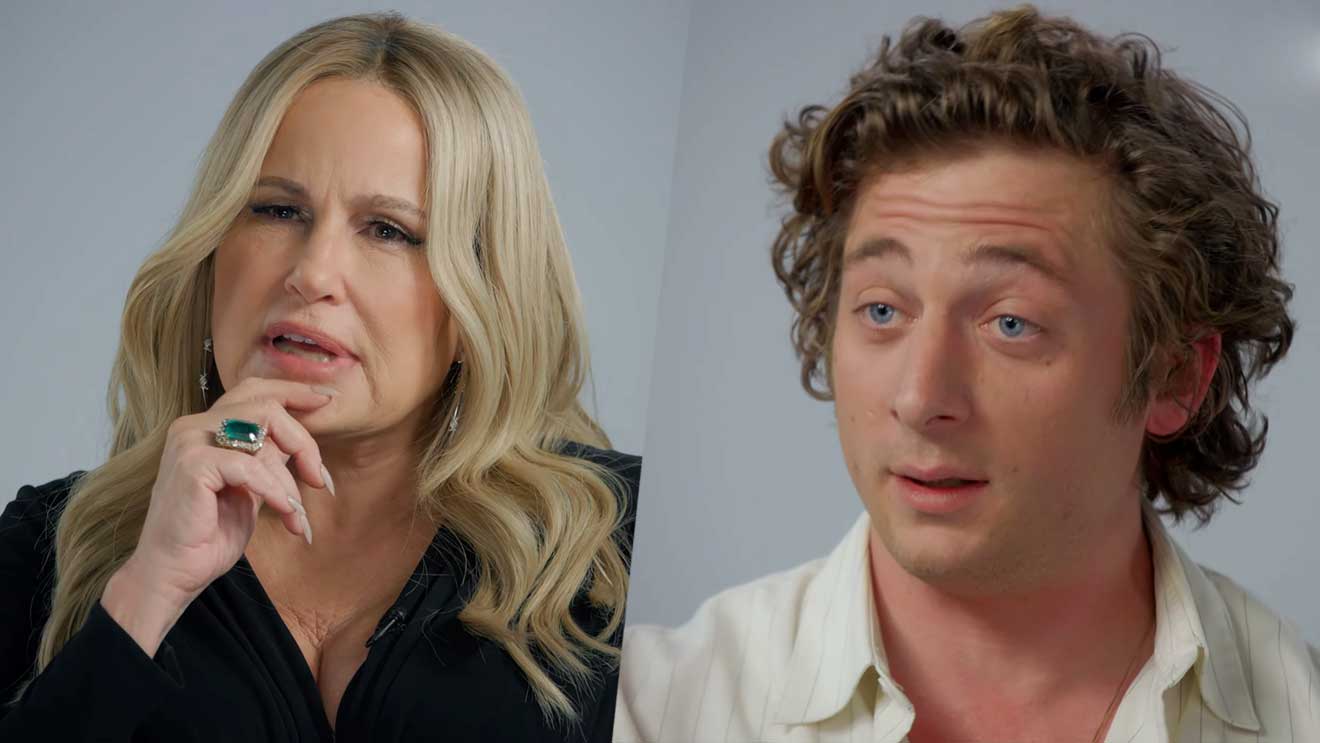 Jennifer Coolidge & Jeremy Allen White im Gespräch miteinander