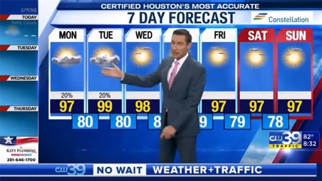 Wettermann hat Songtexte in TV-Wetterberichte eingebaut