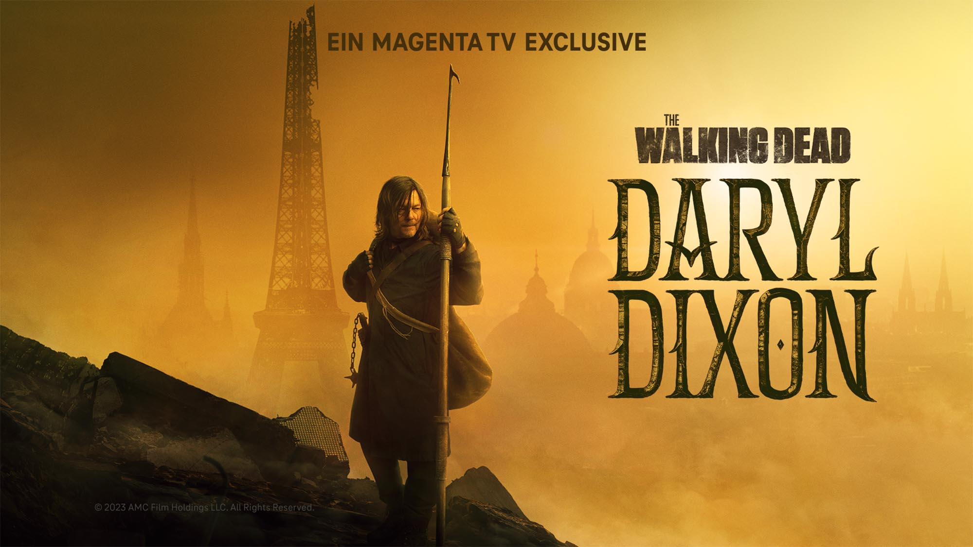 The-Walking-Dead-Daryl-Dixon-Magenta-TV-Poster